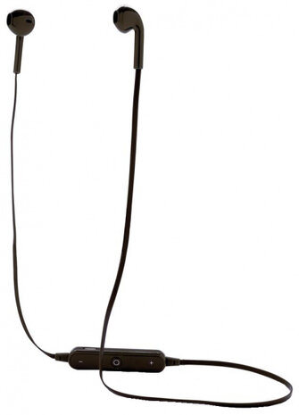 oortelefoon bluetooth 70 cm ABS/EVA zwart 2-delig