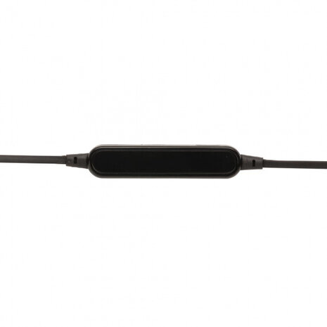 oortelefoon bluetooth 70 cm ABS/EVA zwart 2-delig
