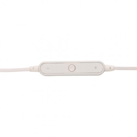 oortelefoon bluetooth 70 cm ABS/EVA wit 3-delig