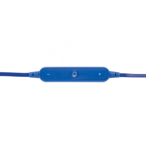 oortelefoon bluetooth 70 cm ABS/EVA blauw 3-delig