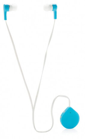 oordoppen bluetooth 60 cm ABS wit/blauw 3-delig