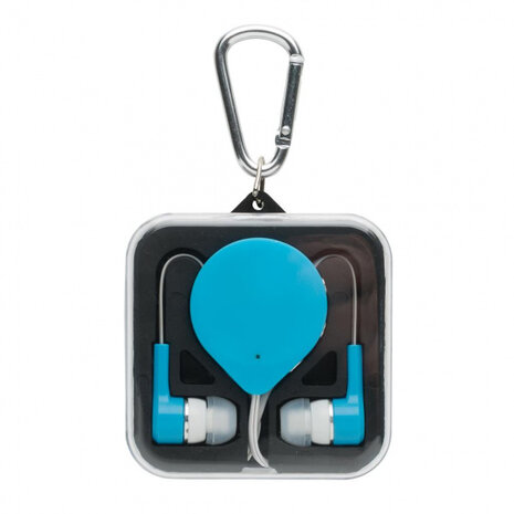 oordoppen bluetooth 60 cm ABS wit/blauw 3-delig