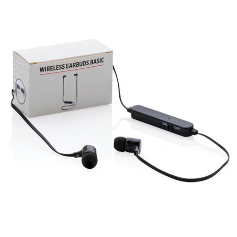 oortelefoon bluetooth 60 cm ABS/TPE zwart 5-delig