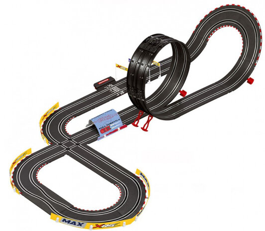 racebaanset Go!! Cars 530 cm 1:43 zwart/rood