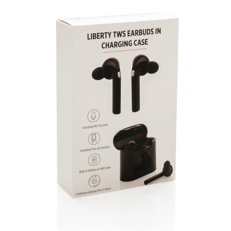 oordopjes Liberty bluetooth 7,2 x 5,9 cm ABS zwart
