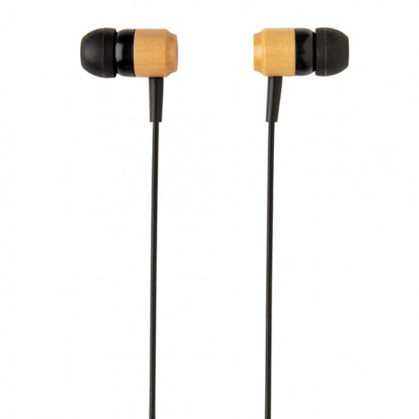 oordopjes Bamboo bluetooth 75 cm ABS zwart 5-delig