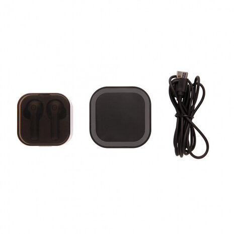oordopjes en oplader TWS bluetooth ABS zwart