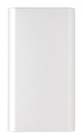 powerbank draadloos 10.000 mAh 12,5 cm alu zilver