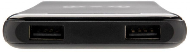 powerbank 4000 mAh 13,9 x 6,9 cm ABS zwart