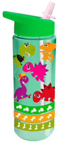 schoolbeker Crazy Dino 500 ml groen