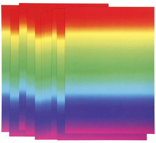 regenboogpapier A4 21 x 29,7 cm 10 stuks