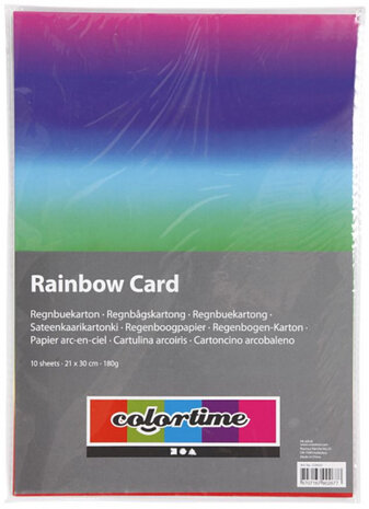 regenboogpapier A4 21 x 29,7 cm 10 stuks