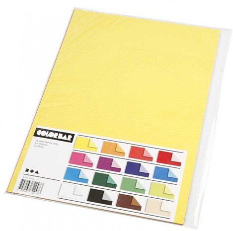 papier color bar A4 21 x 29,7 cm 16 stuks