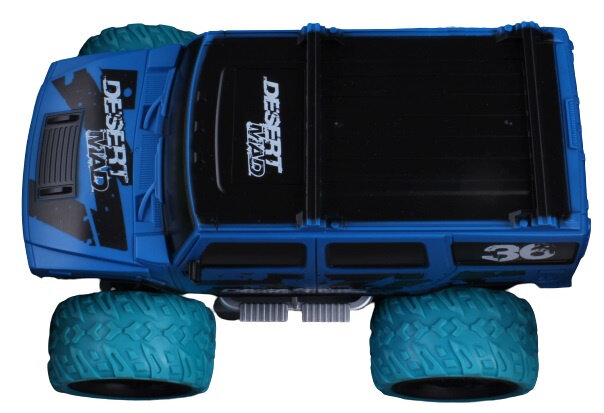 monstertruck Big Wheel Blame 29 x 15 cm blauw 4-delig
