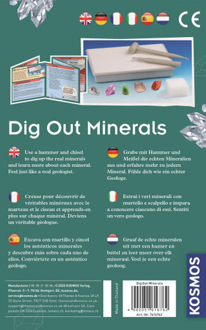experimenteerset Dig Out Minerals 10-delig