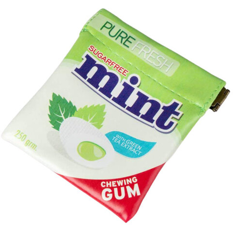 portemonnee Mint junior 10 x 9 cm groen
