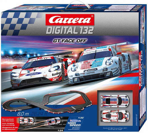 racebaanset Digital 132 GT Face Off 8,0 meter zwart