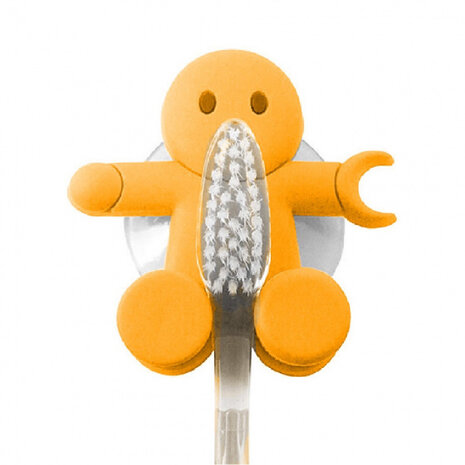 tandenborstelhouder Vriend 6 cm ABS oranje
