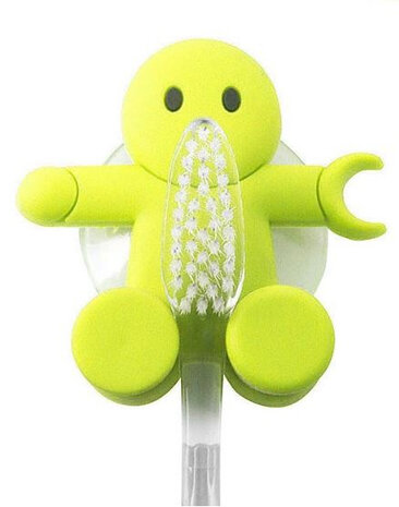 tandenborstelhouder Vriend 6 cm ABS groen