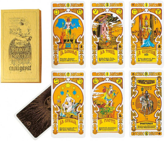 tarotkaarten Tarocco Enoil Gavat papier 52 stuks