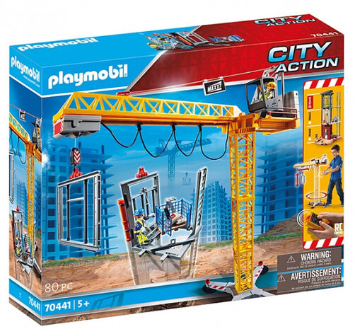 City Action - RC bouwkraan met bouwonderdeel (70441)