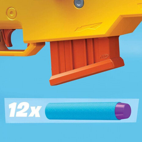 Fortnite Basr L blaster 76 cm geel/oranje - 12 darts