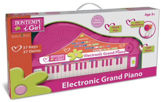piano elektronisch junior 44,5 x 25 x 23 cm roze