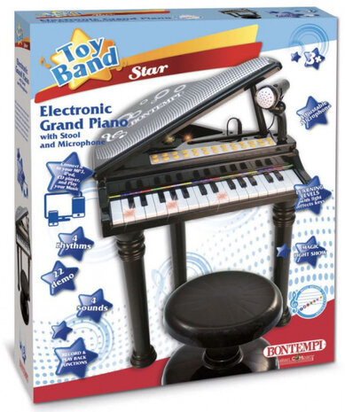 piano elektronisch junior 53 x 35 x 31 cm zwart