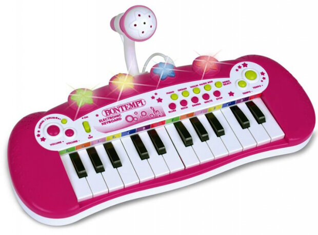 keyboard elektronisch junior 33,3 x 22,2 x 12,5 cm roze