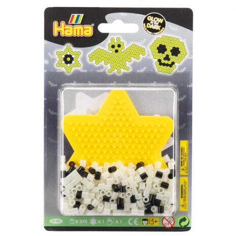 strijkkralenset glow in the dark junior 377-delig