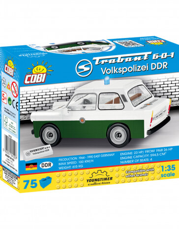 bouwpakket Trabant 601 Volkspolizei DDR 75-delig (24520)