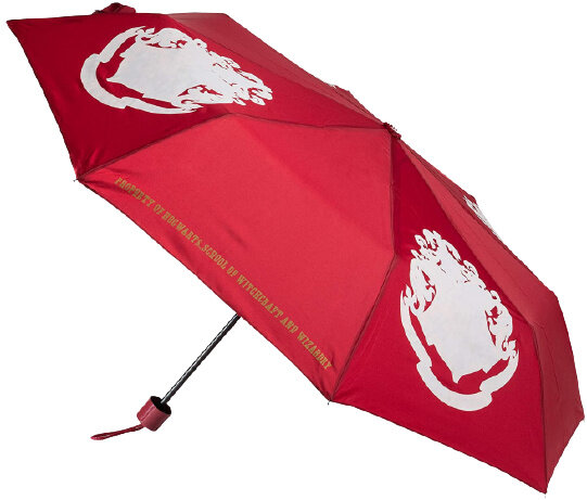 paraplu Harry Potter Zweinstein 70 cm rood 2-delig