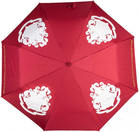 paraplu Harry Potter Zweinstein 70 cm rood 2-delig