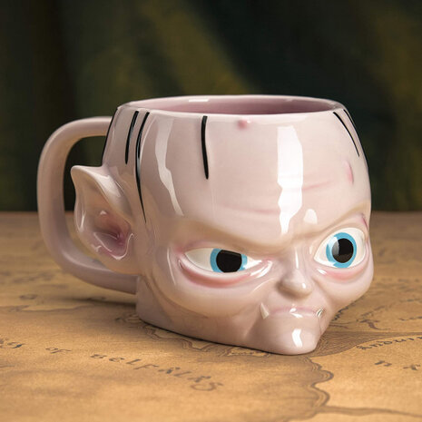 mok Lord of the Rings Gollum 3D 650 ml keramiek roze