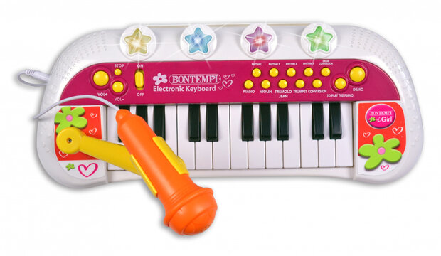 keyboard elektronisch junior 45 x 48 cm roze