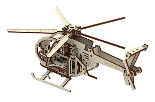 constructie-helikopter jongens hout bruin 173-delig