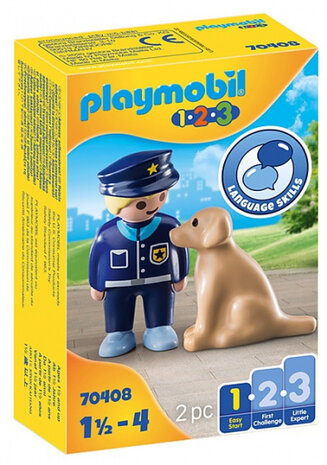 1,2,3 - Politieman met hond