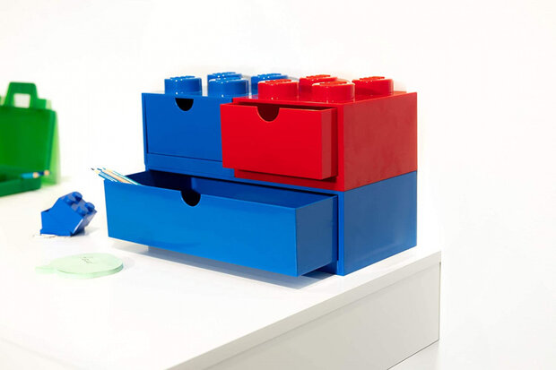 bureaulade 8 noppen 15,8 x 31,6 cm polypropeen lichtgrijs