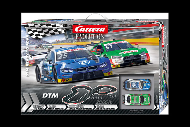 racebaan Evolution 1:32 DTM Ready to Roar 630 cm zwart