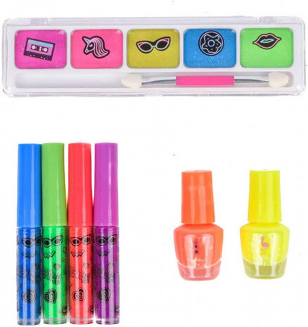 make-upset nagellak Neon meisjes 8-delig