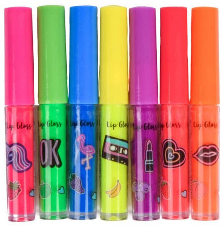 make-up lipgloss Neon meisjes 7-delig