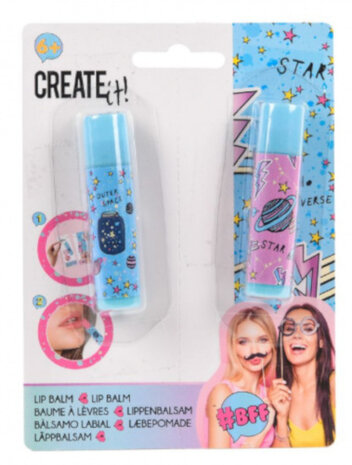 lippenbalsem meisjes blauw 2-delig
