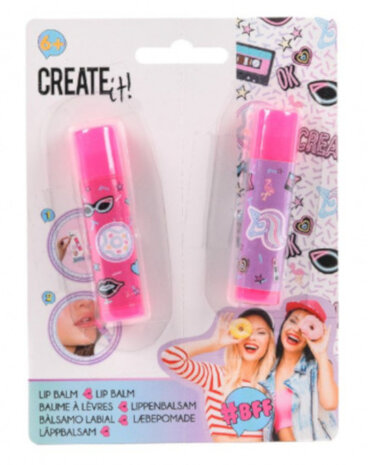 lippenbalsem meisjes roze 2-delig