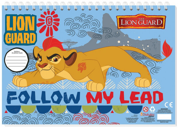 sticker- en kleurboek Follow 33 cm papier 40 pagina&#039;s
