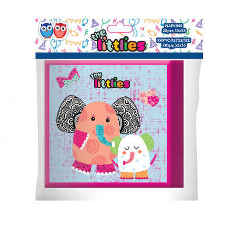 servetten The Littlies 2-laags 33 x 33 cm 20 stuks