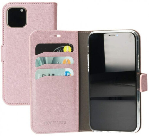 telefoonhoes Wallet Case iPhone 11 Pro kunstleer roze