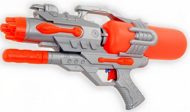 waterpistool junior 46 cm rood/grijs