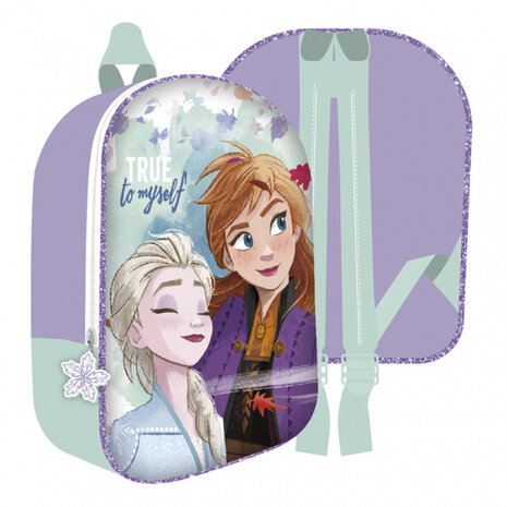 rugzak Frozen II junior 31 x 26 cm polyester paars