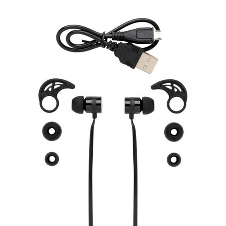 oordopjes in-ear bluetooth 4.1 TPE zwart