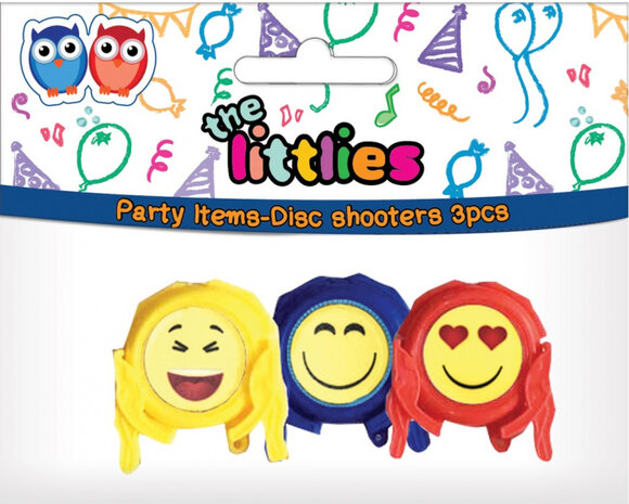 schijvenschieter Smiley junior 7 cm 3-delig